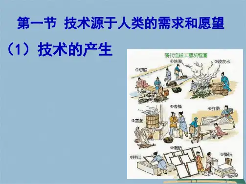 第一节技术源于人类的需求和愿望2(共9张PPT)