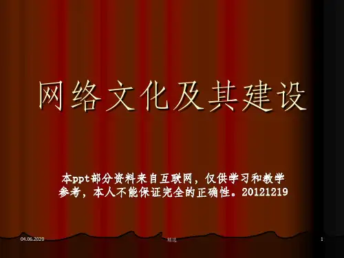 网络文化及其建设