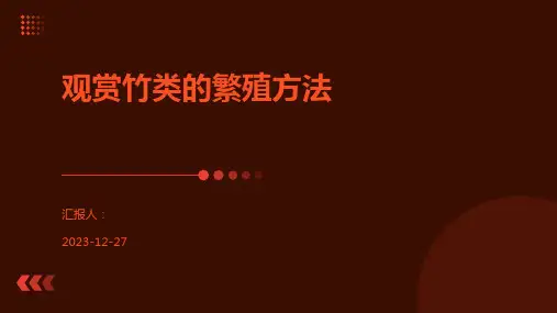 观赏竹类的繁殖方法