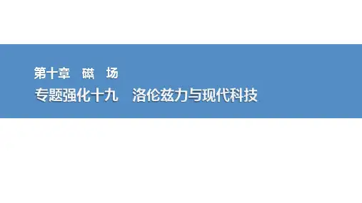 2025高考物理总复习洛伦兹力与现代科技