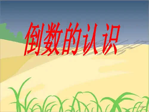 小学六年级数学上册倒数的认识PPT(人教版)完整版.ppt