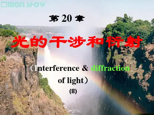 大学物理光的干涉和衍射