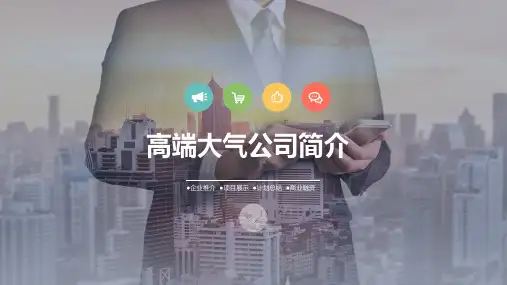 高端大气公司简介PPT课件