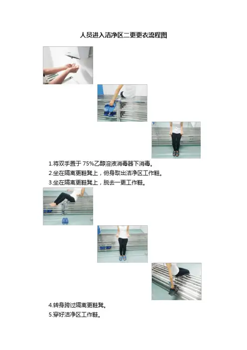 人员进入洁净区二更更衣流程图