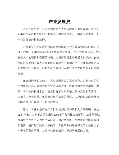 产业发展史