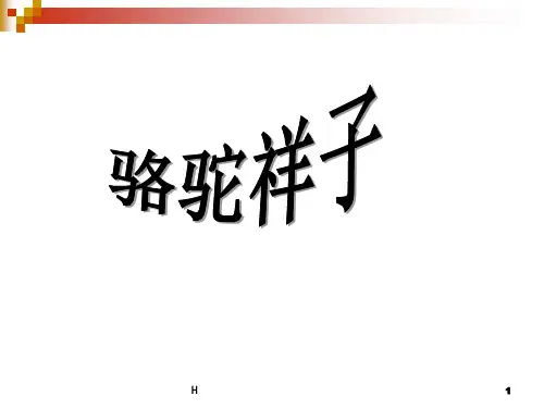 骆驼祥子ppt-课件(PPT演示)