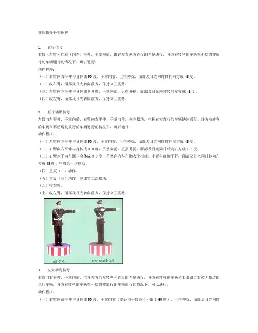 交通指挥手势图解