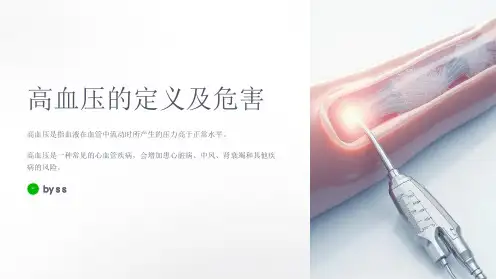 高血压的风险因素及预防措施PPT