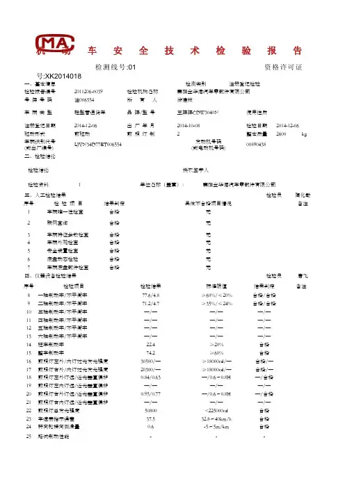 机动车安全技术检验报告.docx