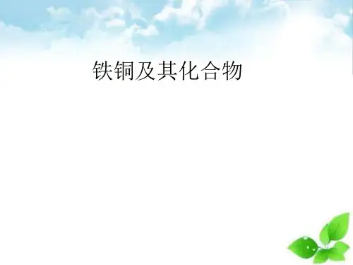 高考化学一轮复习专题一第3讲：铁、铜及其化合物PPT课件(上课用)