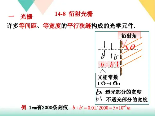 高二物理竞赛衍射光栅PPT(课件)