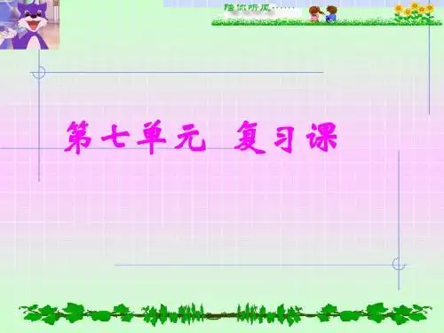 初中化学第七单元复习课件