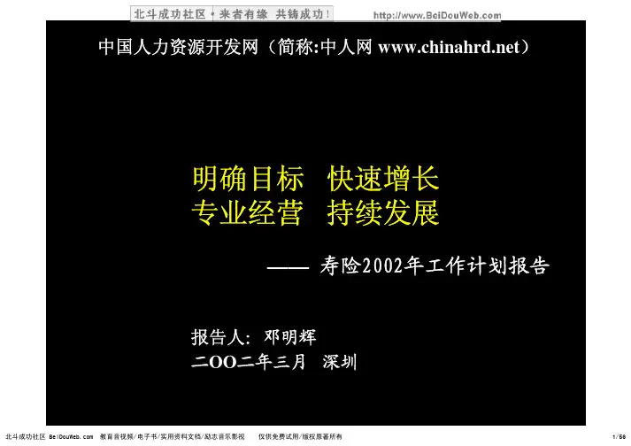 平安保险战略方案1