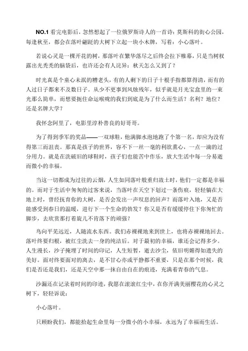 电影小鞋子影评