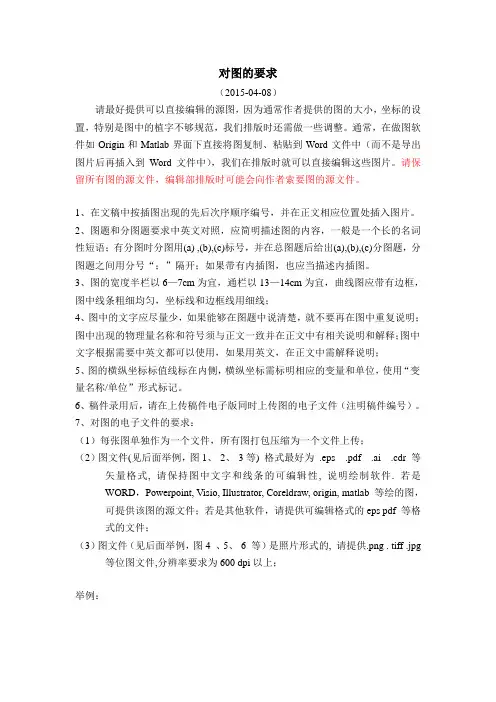论文写作对图的要求