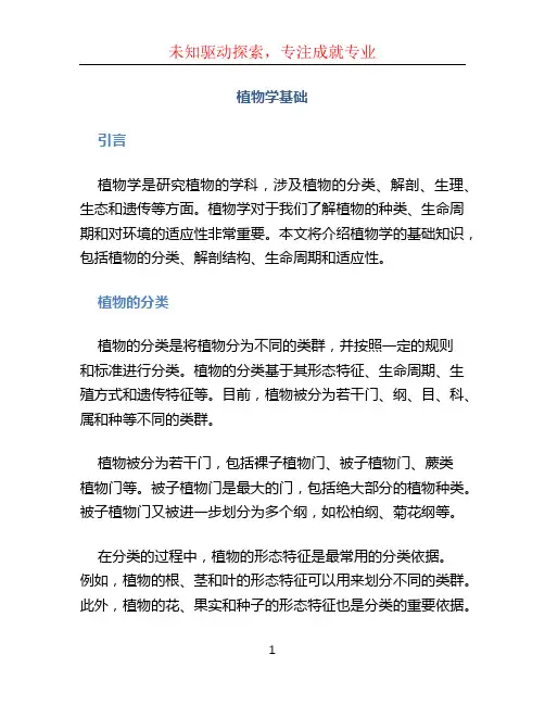 植物学基础