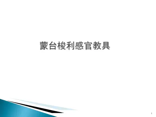 蒙台梭利感官教具(课堂PPT)