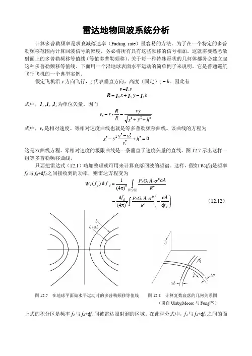 雷达地物回波系统分析
