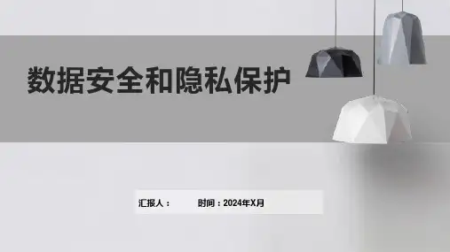 数据安全和隐私保护