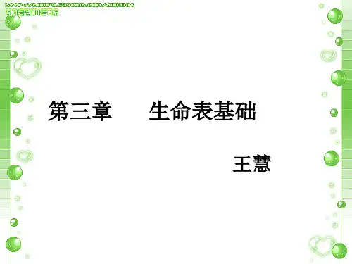 2012保险精算学第三章