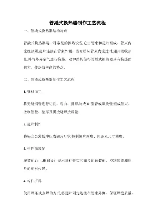 管撬式换热器制作工艺流程