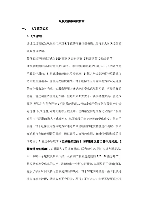 博林特西威变频器调试指南