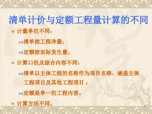 工程量的计算建筑面积