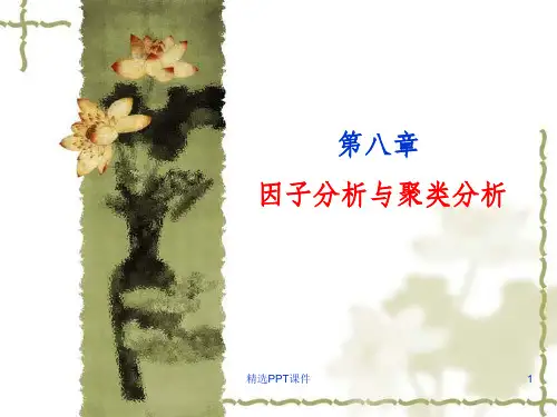 因子分析与聚类分析ppt课件