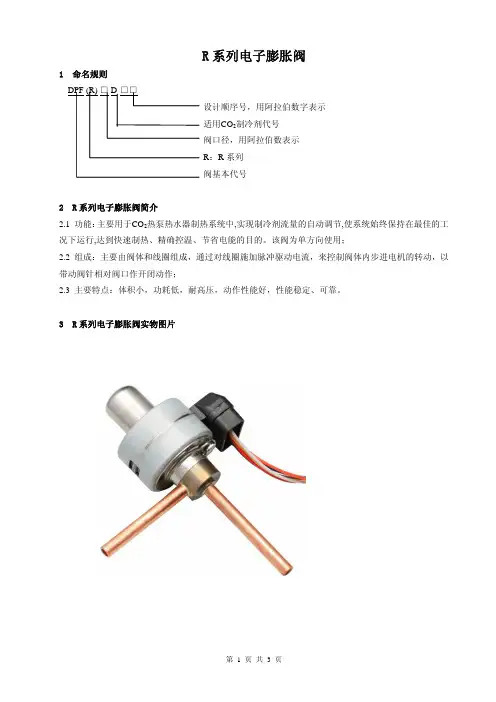 R系列电子膨胀阀
