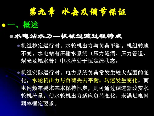 水击及调节保证.