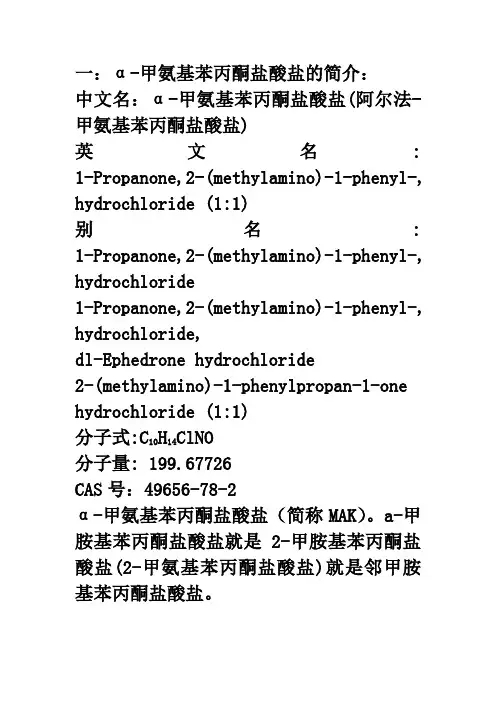 α-甲胺基苯丙酮合成工艺与机理