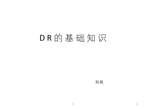 DR的基础知识
