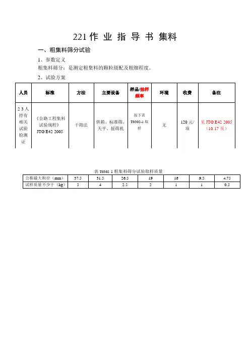 粗 颗粒级配