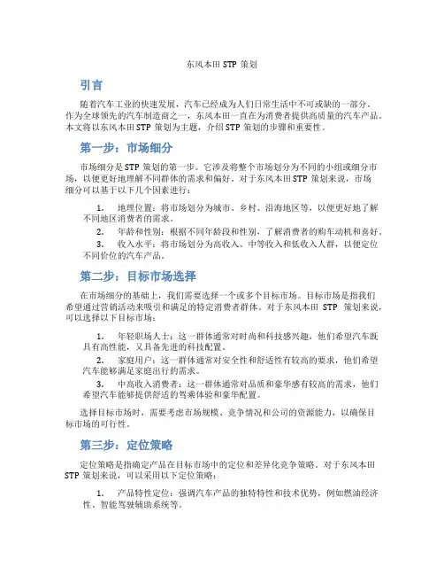 东风本田STP策划