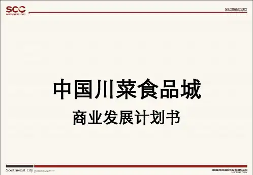 中国川菜食品城商业发展计划书