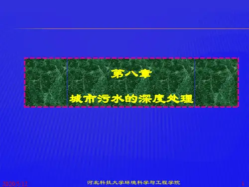 第三节生物脱氮除磷A2O(AAO)(Anaerobic-Anoxic-Oxic)