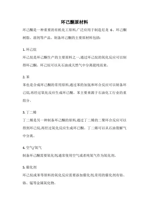 环己酮原材料
