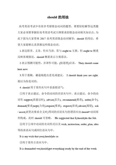 should的用法.doc