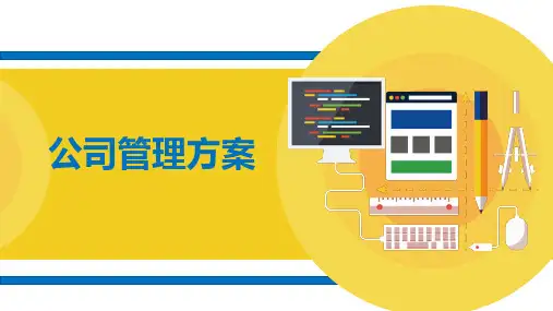 公司管理方案汇报专题模板PPT