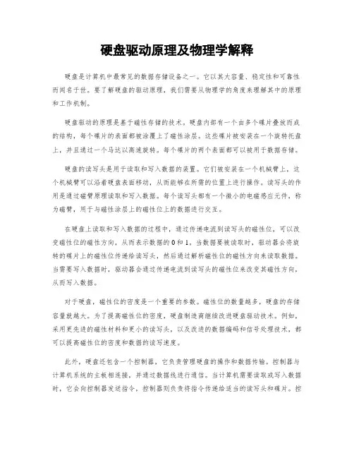 硬盘驱动原理及物理学解释