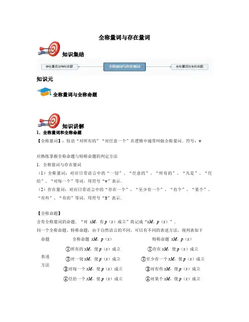 高中数学选修2-1-全称量词与存在量词