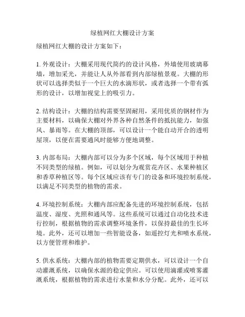 绿植网红大棚设计方案