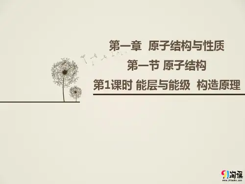课件6：1.1.1 能层与能级 构造原理
