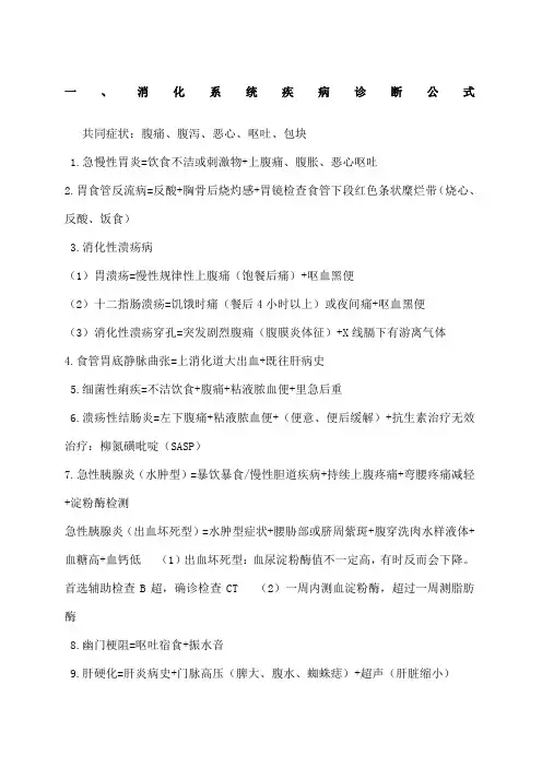 万能病史采集模板