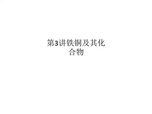 第3讲铁铜及其化合物