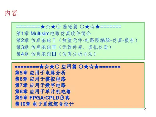Multisim仿真-电路分析PPT演示课件