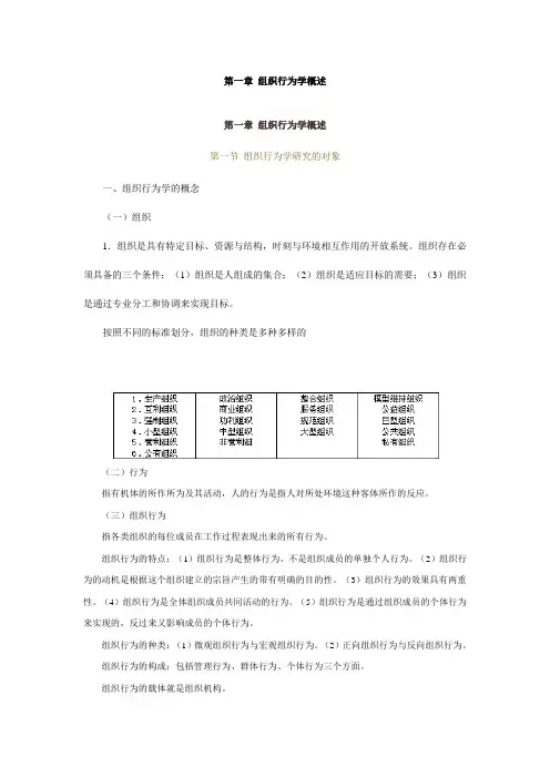 组织行为学