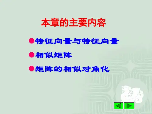线性代数与解析几何-第六章-特征值与特征向量