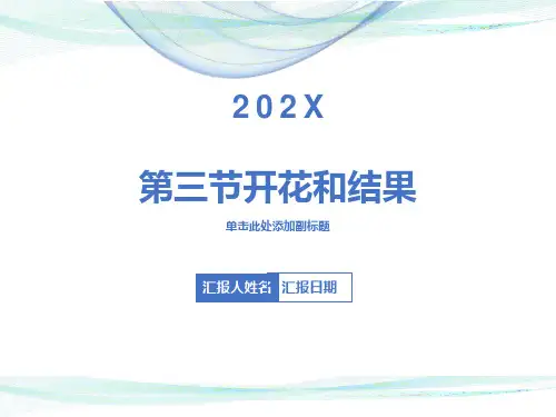 说课课件《开花和结果》