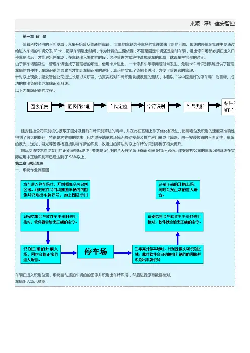 1、建安免刷卡纯车牌识别停车场系统方案